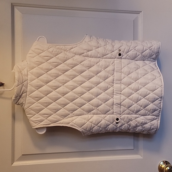Ann Taylor Cream Quilted, fall/winter vest. Women's medium. NWOT. - Picture 2 of 8